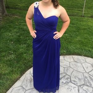 Blue prom dress